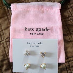 Kate Spade earrings 2 pair NWT